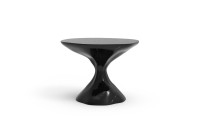 Bonsai side table with a Black Silk marbled finish